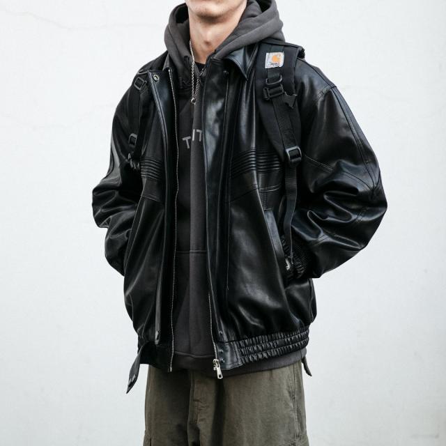 ジャケット スタジャン ストリート ブルゾン ジャンパー アウター 男女兼用 スタジアムジャンパー メンズ ジャケット スタジャン