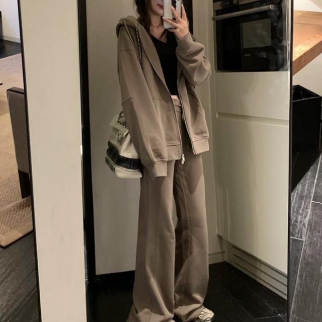 セットアップ ジャージ レディース 韓国 上下セット フード付き パーカー スポーツウェア 2点セット 長袖 スウエット ストリートファッション スエット パンツ ルームウェア トレーニングウェア 部屋着の通販は