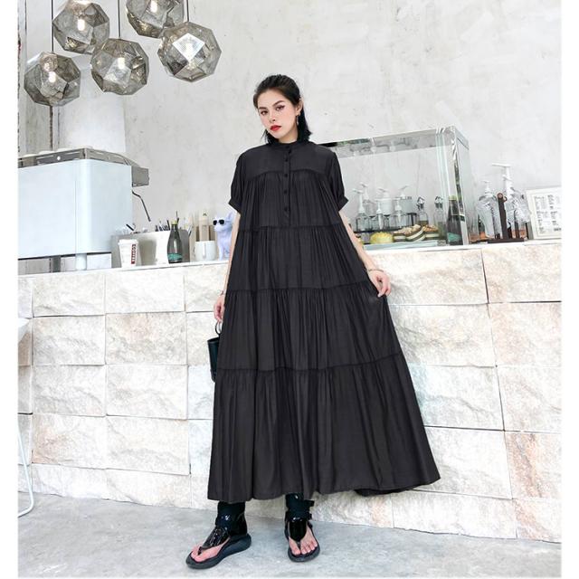 きれいめワンピース 夏 切り替えワンピース 半袖 春夏 40代 50代 60代(ネイビー, XL) 大きいサイズワンピース ロングワンピ シャツワンピ  袖あり レディース きれいめ カジュアル ミモレ丈 ストライプ 切り替え おしゃれ 大人 可愛い ワンピ ドレス 半袖 フェミニン ... シャツワンピース レディース 代 切り替え