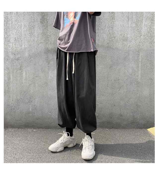 メンズ ワイドパンツ ストリート系 パンツ ボトムス ルーズ 韓国