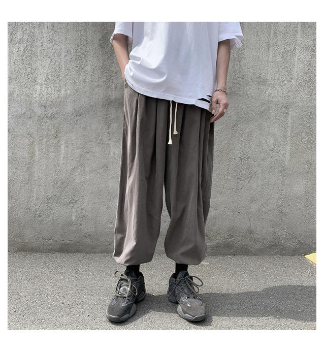 メンズ ワイドパンツ ストリート系 パンツ ボトムス ルーズ 韓国