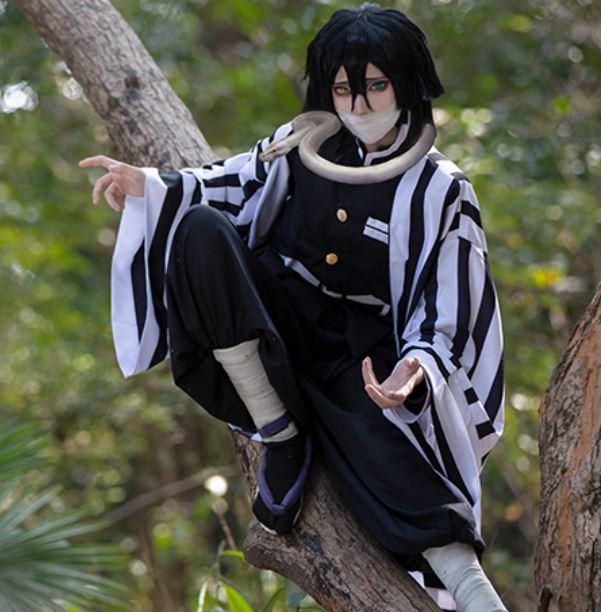 伊黒 小芭内（いぐろ おばない） コスプレ衣装 XL 高品質 鬼滅の刃 きめつのやいば 伊黒小芭内 いぐろおばない 鬼殺隊隊服