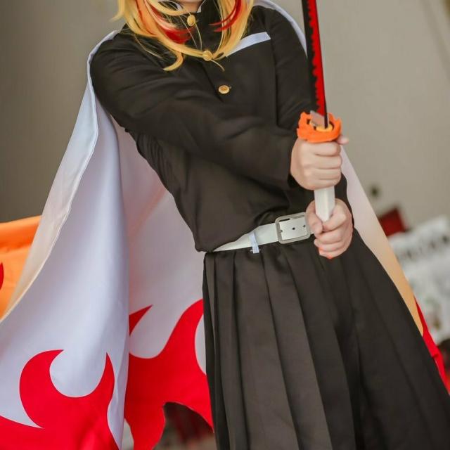 【すてら】鬼滅の刃　煉獄杏寿郎コスプレ衣装　隊服セット 3XL 煉獄杏寿郎 コスプレ れんごくきょうじゅろう 衣装 鬼滅の刃