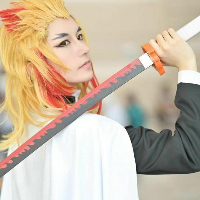 【鬼滅の刃】煉獄杏寿郎風　ウィッグ 鬼滅の刃】煉獄杏寿郎風 ウィッグ 鬼滅の刃 煉獄杏寿郎