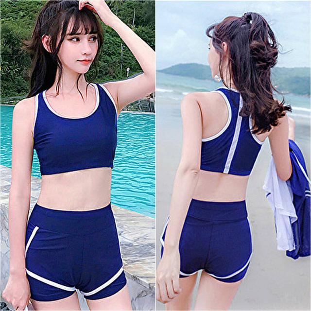 水着 レディース 体型カバー タンキニ ショートパンツ ラッシュガード 短パンツ 3点セット 日焼け対策 高校生 中学生 10代 代 パッド付の通販はau Pay マーケット Pleglad