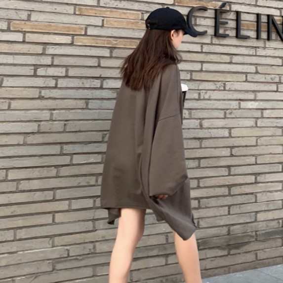 オーバーサイズ ロング ロンT トレーナー 長袖 ロング