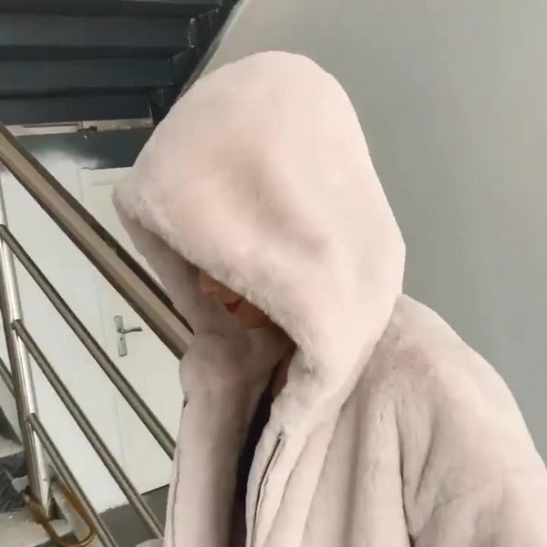 ボアブルゾン レディース ボアジャケット パーカー フード付き アウターコート もこもこ あったか 韓国ファッション 防寒 秋冬ゆったり 暖かい