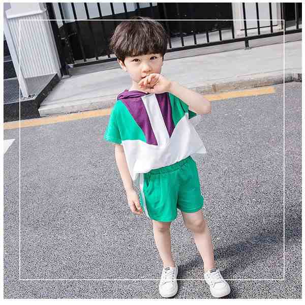 韓国子供服 男の子 半袖tシャツ ショートパンツ 2点セット フード付 子供服 お出かけ 散歩 海外旅行 かっこいい 80 90 100 110 1 130cmの通販はau Wowma Mypacestyle