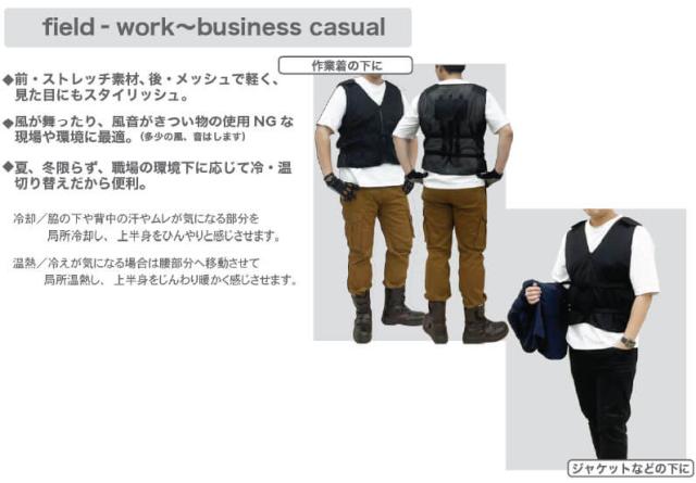 ペルチェ冷温ベスト 洗える軽量タイプ（PL-VEST SET）※バッテリー別売