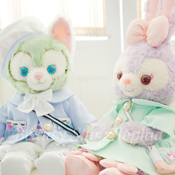 Disney - 【Disney 優良品】ステラルー、ジェラトーニ【ぬいぐるみペアセット】 ジェラトーニ＆ステラルー 新ブルー＆グリーンジャケット