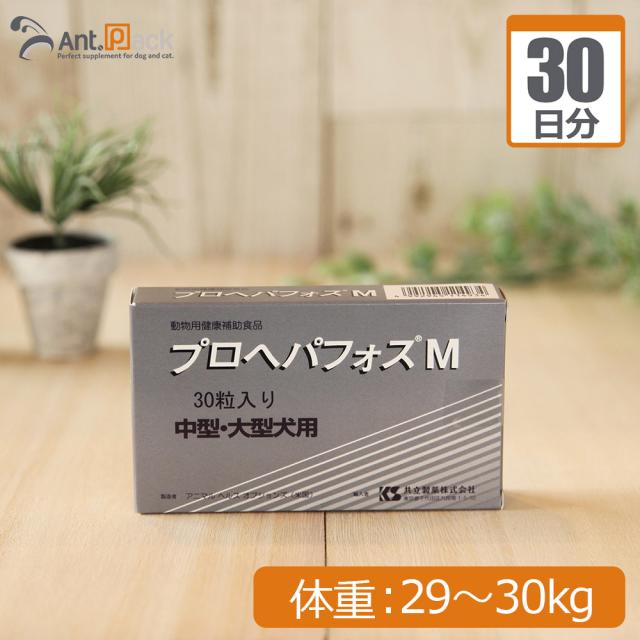 【送料無料】共立製薬 プロヘパフォスM  (中型・大型犬用） 体重29kg〜30kg 1日4粒30日分の通販はその他犬用品・ドッグフード