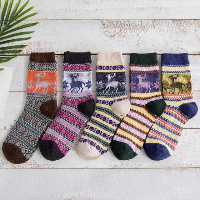 送料無料 5足セット ソックス レディース 靴下 暖かい カジュアル靴下 大人可愛い フリーサイズ 伸縮性 おしゃれ レディース 保温 の通販はau Pay マーケット Sai彩