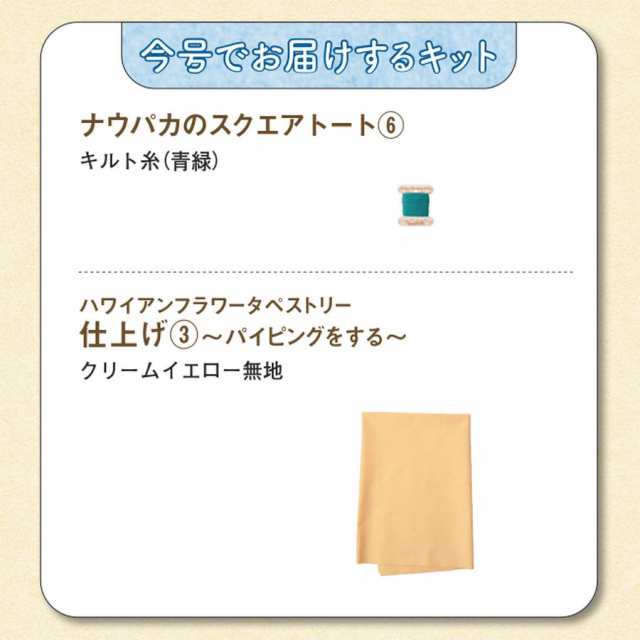 待望 キャシーといっしょにハワイアンキルト 85〜105