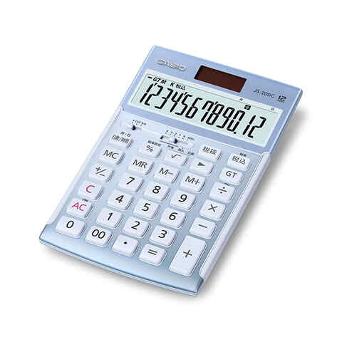 CASIO カシオ 実務電卓 ジャストタイプ ブルー 日数 時間計算 早打ち 経理 財務 簿記 金融機関 簿記 プロ仕様 送料無料 9,403円