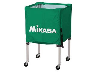 MIKASA/ミカサ 器具 ボールカゴ 箱型・小（フレーム・幕体・キャリーケース3点セット） グリーン BCSPSS-Gのサムネイル