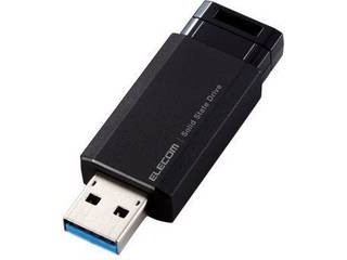 ELECOM エレコム 外付けSSD ノック式 USB3.2(Gen2)対応 250GB ブラック ...