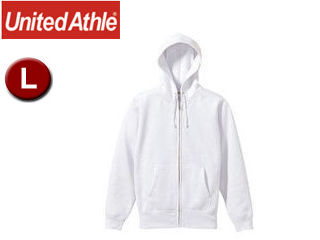 United Athle/ユナイテッドアスレ 10.0オンス T/Cスウェット フルジップパーカ（裏起毛）アダルト 【L】 （ホワイト）の通販は 5,514円