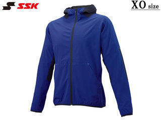 SSK エスエスケイ 【メンズ・ユニセックス】長袖フルZIP ボンディングパーカー【Dブルー×ネイビー】【XO】BWP2001の通販は 6,736円
