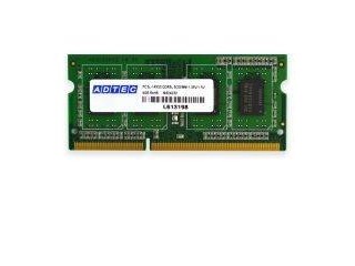 ADTEC アドテック ノートPC用メモリ PC3-12800 204pin SO-DIMM 8GB 低電圧 ADS12800N-L8G