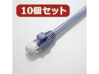 10個セット エレコム カテゴリー6A対応LANケーブル LD-GPA BU2X10-