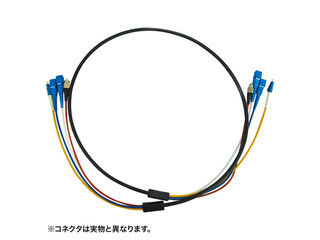 サンワサプライ 防水ロバスト光ファイバケーブル（10m・ブラック） HKB-SCSCWPRB1-10