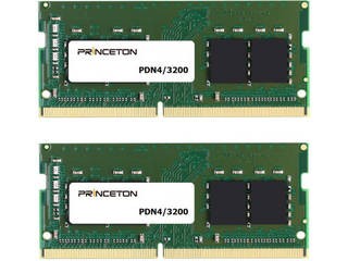 Princeton プリンストン ノートPC向けメモリ 64GB (32GB 2枚組) DDR4-3200 260PIN SODIMM PDN4/3200-32GX2