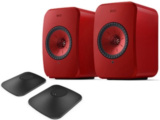 KEF JAPAN LSX II (ラヴァレッド) ワイヤレスHiFi スピーカー ペア＋P1