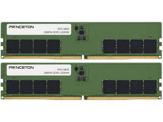 Princeton プリンストン DDR5-4800(PC5-4800)対応 増設用メモリーモジュール 32GB(16GB 2枚組) デスクトップPC用 PD5-4800-16GX2の通販は 27,901円