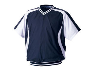 ゼット ZETT BOV300H-2911 半袖Vネックジャンパー 【Mサイズ】 （ネイビー×ホワイト）の通販は