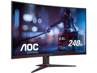 AOC フルHD対応27型ワイドゲーミング液晶ディスプレイ 曲面 240Hz DP