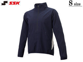 SSK エスエスケイ 【メンズ・ユニセックス】長袖ハーフZIPボンディングジャケット【ネイビー×ホワイト】【S】BWP2002の通販は 6,283円