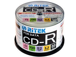 RiTEK ライテック CD-R700EXWP.50RT C データ用CD-R 50枚入り