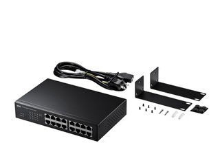 サンワサプライ Giga対応スイッチングハブ(16ポート)ループ検知機能付 LAN-GIGAH16Lの通販は 22,550円