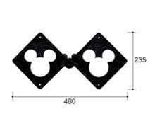 Kmew ケイミュー 妻飾り 外装材 壁飾り ディズニーシリーズ ミッキー シルエット ダブルタイプ B521f1 新築 Diy リフォームの通販はau Pay マーケット じゅうせつひるず