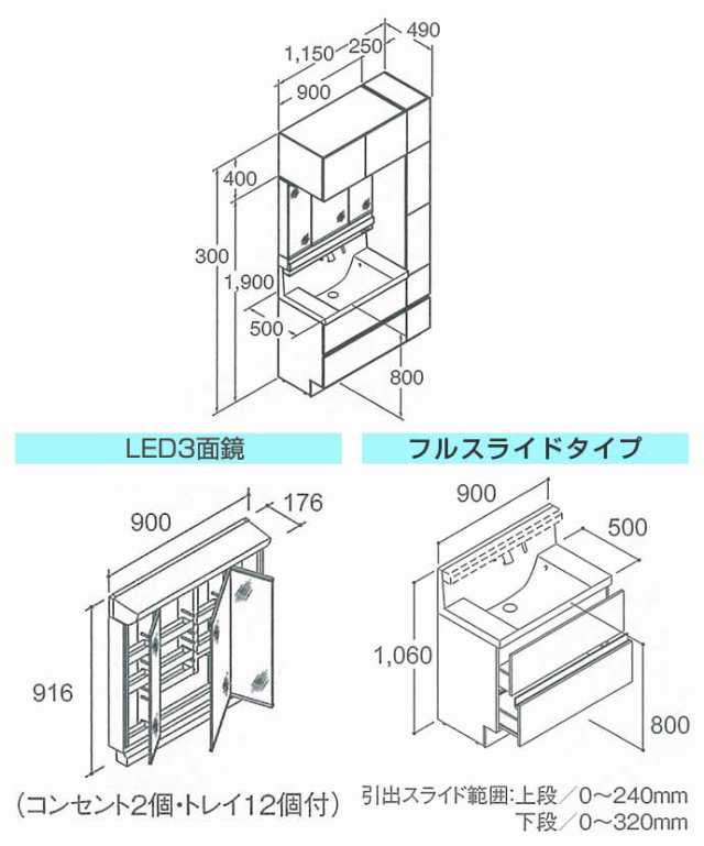 リクシル 洗面化粧台 セット Mv 幅1150mm 本体900mm 3面鏡 Led照明 くもり止めコート付 フルスライドタイプ 収納セット Lixilの通販はau Pay マーケット じゅうせつひるず