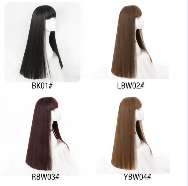 送料無料 フルウィッグ ウィッグ カット かわいい 快適 耐熱 ストレート 小顔効果 日常 自然 ふんわり ロングヘア おしゃれ コスプレ 全の通販はau Pay マーケット Huayu商事