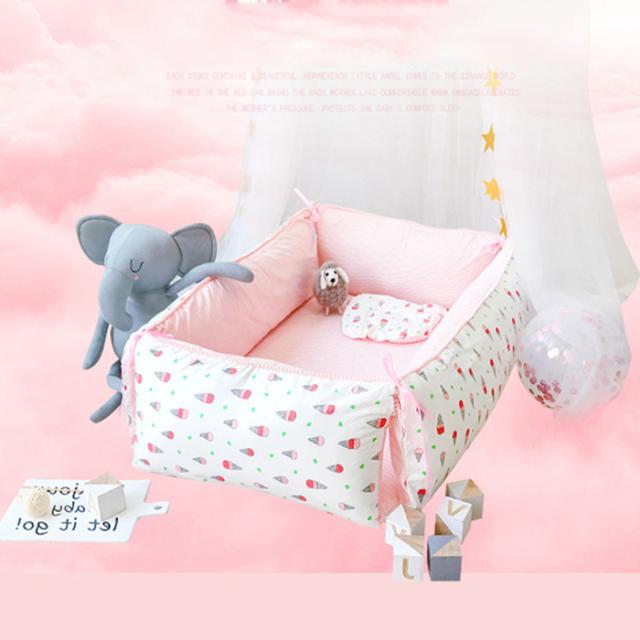 早者勝ち 送料無料 11タイプ選べ ベビーベッド 布団 枕付き 柔らかい 可愛い 新生児 赤ちゃん コットン100 洗濯便利 折り畳み式 取り外す ぽっきりsale対象 Alimamiy Ru