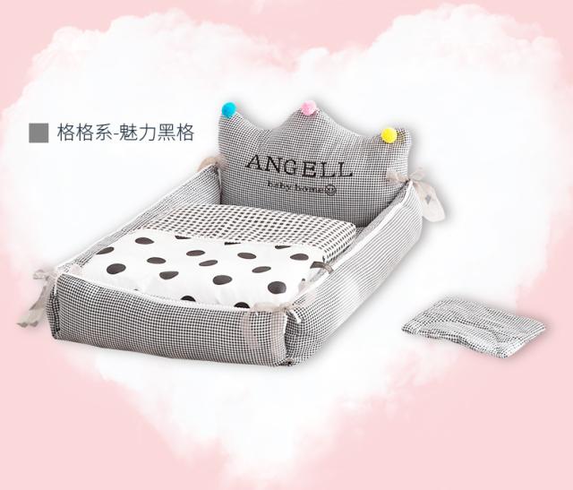 正規品 送料無料 多機能ベビーベッド 枕付き 柔らかい 可愛い 新生児 赤ちゃん 取り外す 折り畳み式 洗濯便利 通気 ベビーベッド ベッド 返品送料無料 Carlavista Com