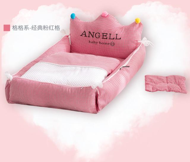 正規品 送料無料 多機能ベビーベッド 枕付き 柔らかい 可愛い 新生児 赤ちゃん 取り外す 折り畳み式 洗濯便利 通気 ベビーベッド ベッド 返品送料無料 Carlavista Com