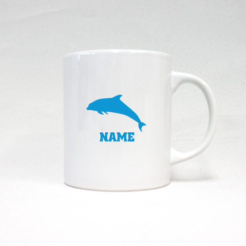イルカ 名入れマグカップ お名前入れ ネーム マグカップ コーヒーカップ 陶器 海豚 鯆 Dolphin Mgcp 0851 の通販はau Pay マーケット Emblem