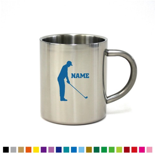 ゴルフ1 名入れステンレスマグカップ 真空二重構造 保冷 保温 断熱 コーヒーカップ 湯飲み 割れないマグカップ の通販はau Pay マーケット Emblem