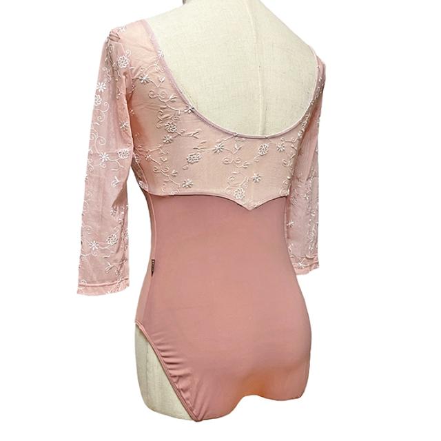 花柄メッシュ レオタード チャコット 花柄メッシュレオタード L Class