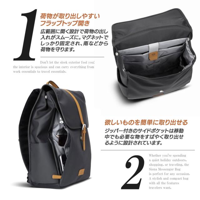 ノルディス フラップ リュック 【正規輸入販売代理店】 Nordace Siena Element ND1233 ビジネスリュック ブランド メンズ レディース シエナ 大容量 15L フラップリュック 大人 女子 男子 男女兼用 通勤 通学 学生 新学期 旅行 かわいい おしゃれ_7
