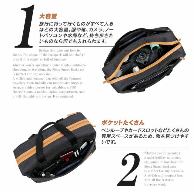 ボストンバッグ メンズ 大容量 ノルディス Nordace Weekender ND1028