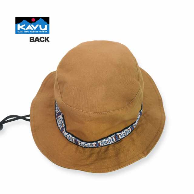 カブー KAVU オーガニックストラップバケットハット 本物品質の - 帽子