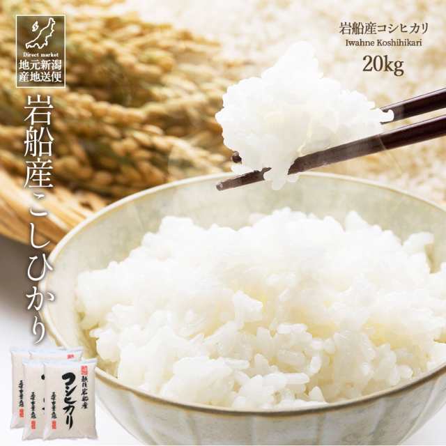 米 お米 20kg 安い 送料無料 令和5年産 新潟県 岩船産 コシヒカリ