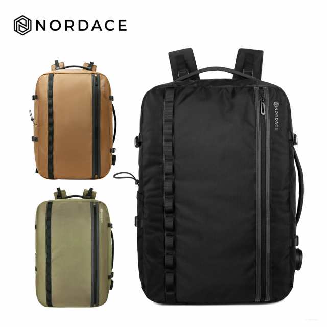 リュック アウトドア 180度開閉 メンズ 大容量 軽量 ノルディス Nordace Henge ND1057 45L【正規輸入販売代理店】 PC収納 USB充電ポート