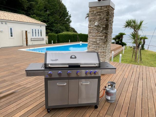 バーベキューグリル ガス アウトドア ガスグリル 大人6人〜20人分 最