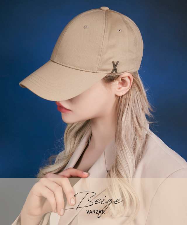 VARZAR バザール Stud logo over fit ball cap【正規品 国内発送 送料