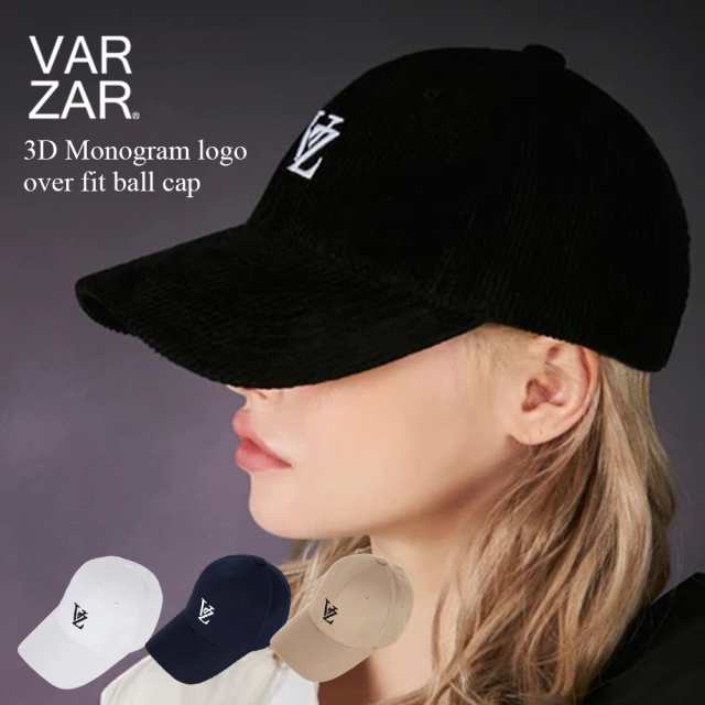 VARZAR バザール 3D Monogram logo over fit ball cap 【正規品 国内